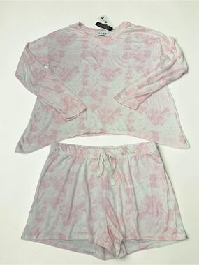 Women’s Pink Tie-Dye Pajama Set Size Medium NWT KIKIT